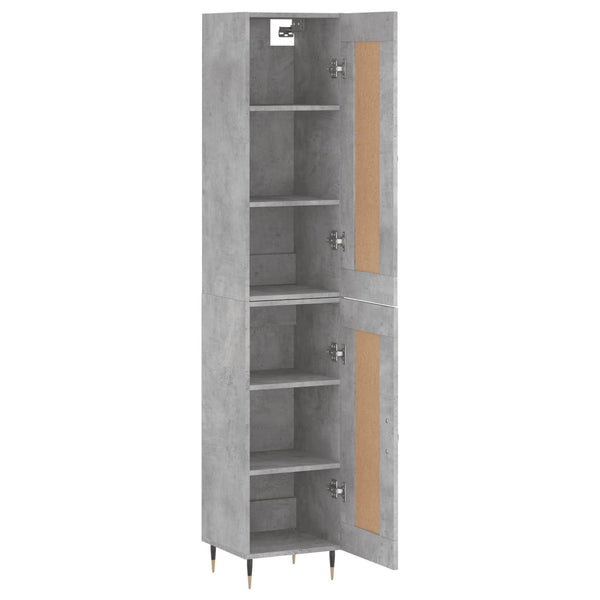 Samiza Schrank, betongrau, 34,5x34x180cm (Holz)