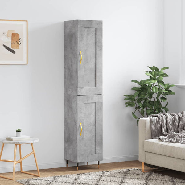 Samiza Schrank, betongrau, 34,5x34x180cm (Holz)