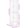 Torma Schrank weiß 34,5x34x180cm (Holz)