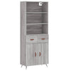 Ileleana grauer Schrank 69,5x34x180cm (Holz)
