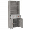 Ileleana grauer Schrank 69,5x34x180cm (Holz)