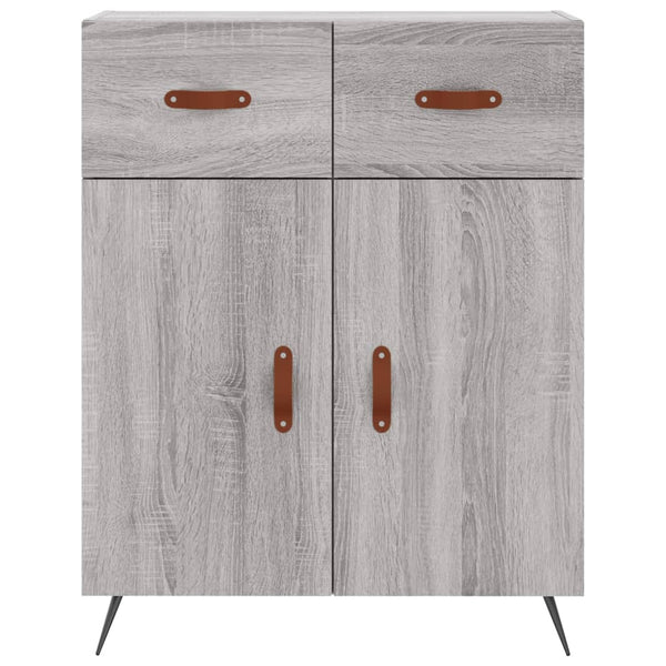 Ileleana grauer Schrank 69,5x34x180cm (Holz)