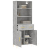 Neubahar Schrank, Betongrau, 69,5x34x180cm (Holz)