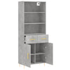 Neubahar Schrank, Betongrau, 69,5x34x180cm (Holz)