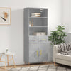 Neubahar Schrank, Betongrau, 69,5x34x180cm (Holz)