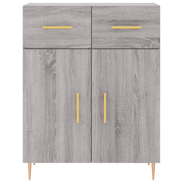 Grauer Holzschrank 69,5x34x180cm Neubahar