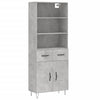 Myrtis Schrank, Betongrau, 69,5x34x180cm (Holz)