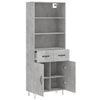 Myrtis Schrank, Betongrau, 69,5x34x180cm (Holz)