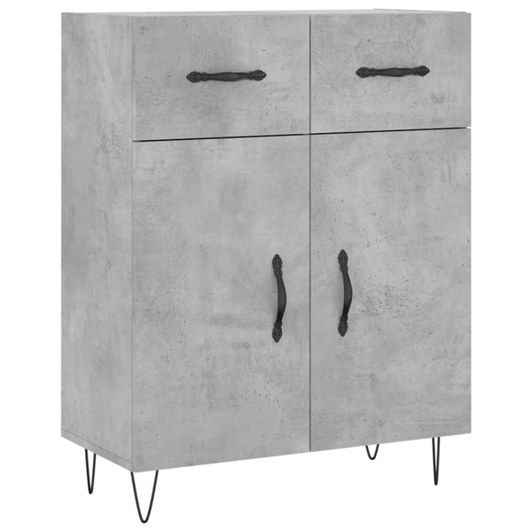 Myrtis Schrank, Betongrau, 69,5x34x180cm (Holz)