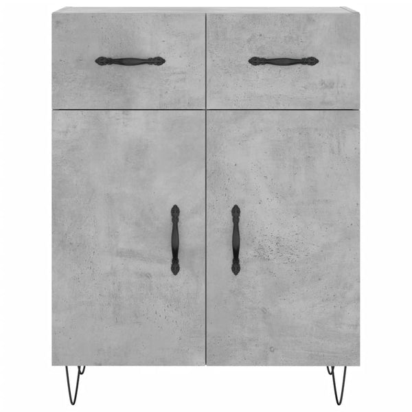 Myrtis Schrank, Betongrau, 69,5x34x180cm (Holz)