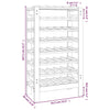 Weinregal Vanghelea 61,5x30x107,5cm (Kiefer)