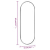 Wandspiegel Allyende 15x40cm (oval)