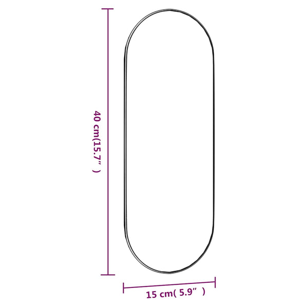Wandspiegel Allyende 15x40cm (oval)