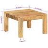 Couchtisch Sofia 55x55x35cm (Mangoholz)
