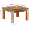 Couchtisch Sofia 55x55x35cm (recyceltes Massivholz)
