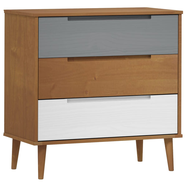 Ruskea kaappi molde Lavente 80x40x80cm (mänty)