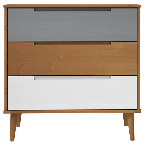 Ruskea kaappi molde Lavente 80x40x80cm (mänty)