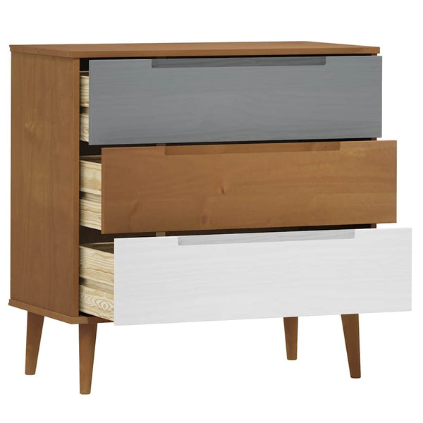 Ruskea kaappi molde Lavente 80x40x80cm (mänty)