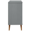 Grauer Schrank Molde Lavente 80x40x80cm (Kiefer)