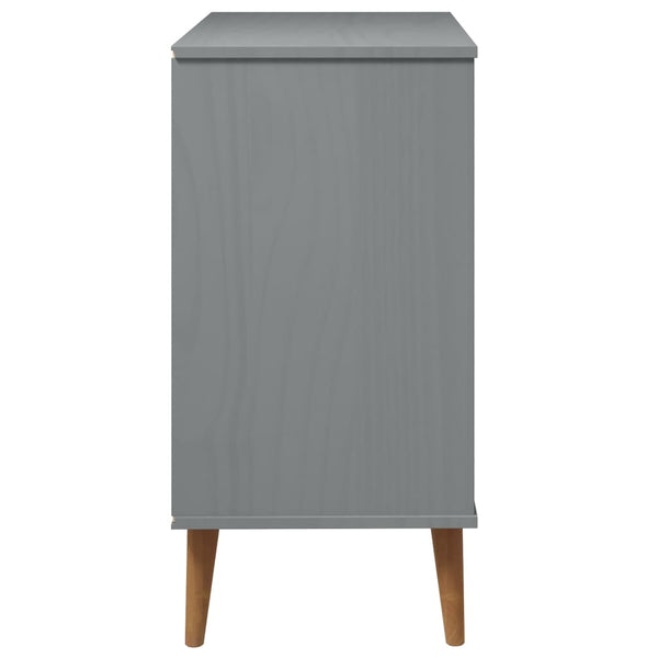 Grauer Schrank Molde Lavente 80x40x80cm (Kiefer)