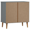Grauer Schrank Molde Lavente 80x40x80cm (Kiefer)