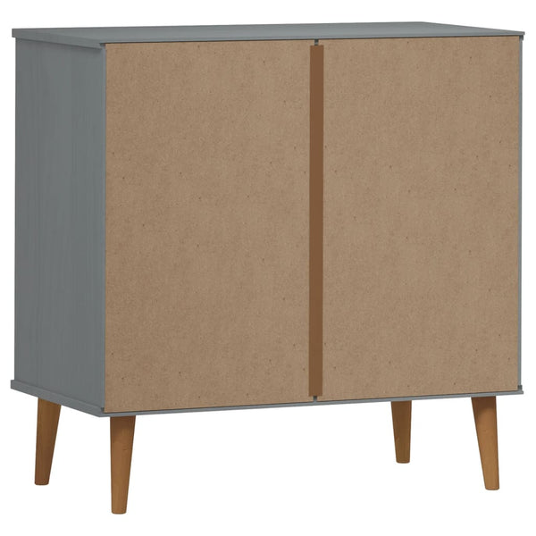 Grauer Schrank Molde Lavente 80x40x80cm (Kiefer)