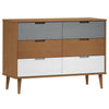 Brauner Schrank Molde Jenei 113x40x80cm (Kiefer)