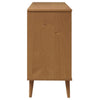Brauner Schrank Molde Jenei 113x40x80cm (Kiefer)