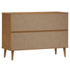 Brauner Schrank Molde Jenei 113x40x80cm (Kiefer)