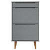Grauer Schuhschrank molde Leorint 59,5x35x103cm (Kiefer)