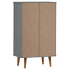 Grauer Schuhschrank molde Leorint 59,5x35x103cm (Kiefer)