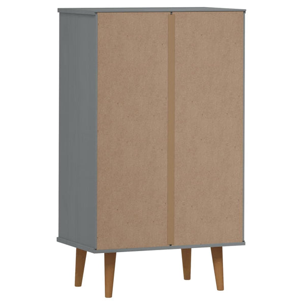 Grauer Schuhschrank molde Leorint 59,5x35x103cm (Kiefer)