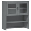 Grauer Oberschrank Molde Vuchita 90x35x100cm (Kiefer)