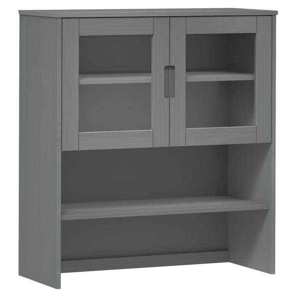 Grauer Oberschrank Molde Vuchita 90x35x100cm (Kiefer)