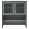 Grauer Oberschrank Molde Vuchita 90x35x100cm (Kiefer)