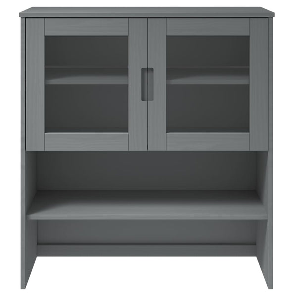 Grauer Oberschrank Molde Vuchita 90x35x100cm (Kiefer)