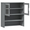 Grauer Oberschrank Molde Vuchita 90x35x100cm (Kiefer)