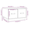 Couchtisch Revena schwarz 60x53x35cm (Kiefer)