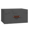 Grauer wandmontierter Nachttisch Cioinigel 40x29,5x22cm