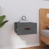 Grauer wandmontierter Nachttisch Cioinigel 40x29,5x22cm