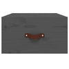 Grauer wandmontierter Nachttisch Cioinigel 40x29,5x22cm