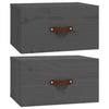 Graue wandmontierte Nachttische Cioinigel 40x29,5x22cm (2 St.)