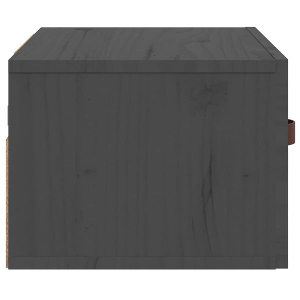 Graue wandmontierte Nachttische Cioinigel 40x29,5x22cm (2 St.)