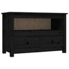 Schwarzer TV-Schrank Carpo 79x35x52cm (Kiefer)