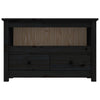 Schwarzer TV-Schrank Carpo 79x35x52cm (Kiefer)