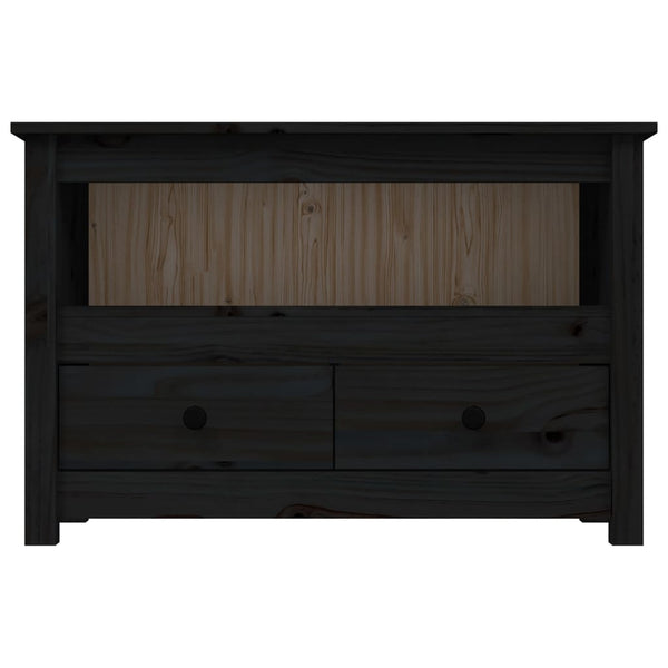 Schwarzer TV-Schrank Carpo 79x35x52cm (Kiefer)