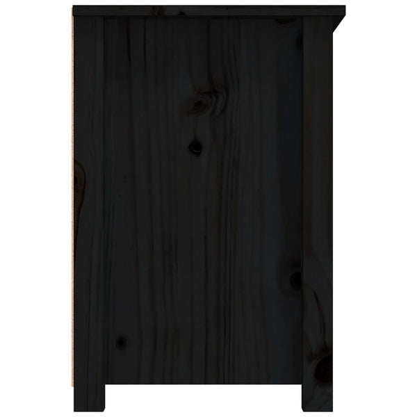 Schwarzer TV-Schrank Carpo 79x35x52cm (Kiefer)