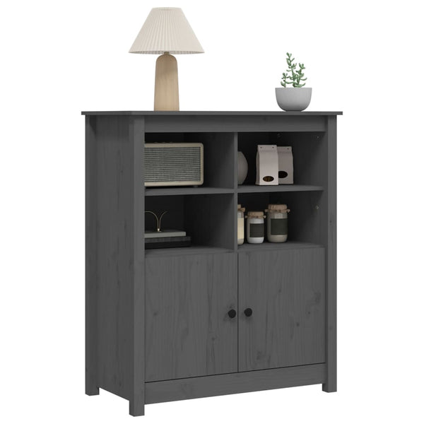 Graues Sideboard Ionidia 83x41,5x100cm (Kiefer)