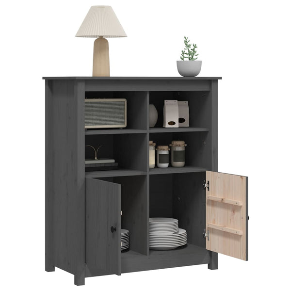 Graues Sideboard Ionidia 83x41,5x100cm (Kiefer)