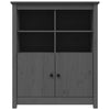 Graues Sideboard Ionidia 83x41,5x100cm (Kiefer)